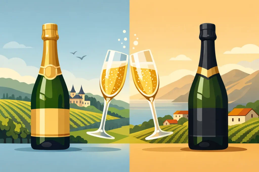 Champagne o Franciacorta: differenze vere