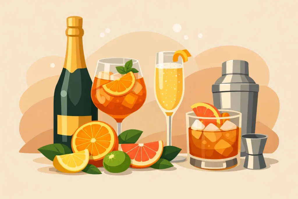 Cocktail con prosecco e agrumi: idee e dosi