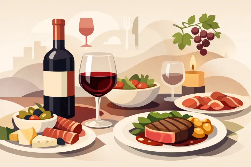 Come abbinare vino rosso a cena bene