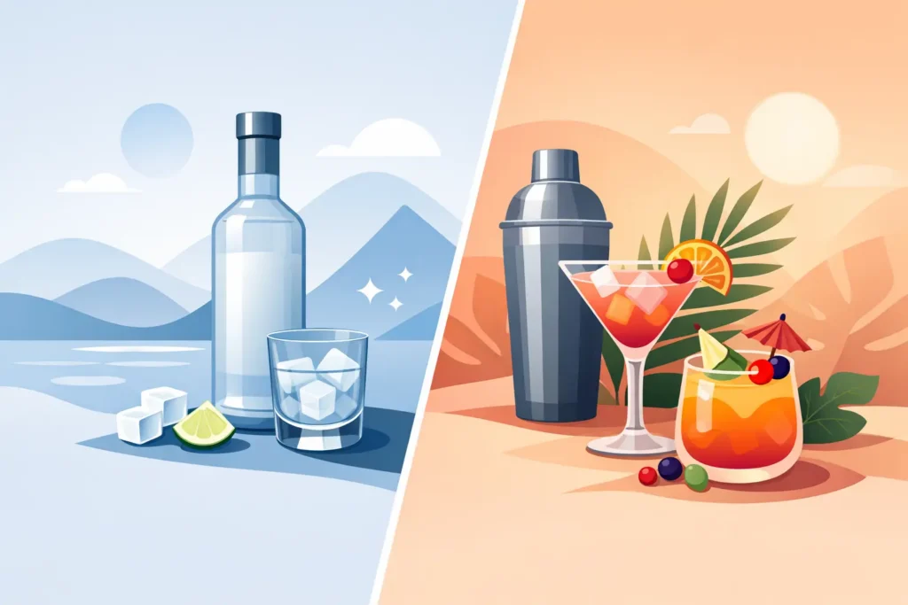 Vodka liscia o cocktail: come sceglierla