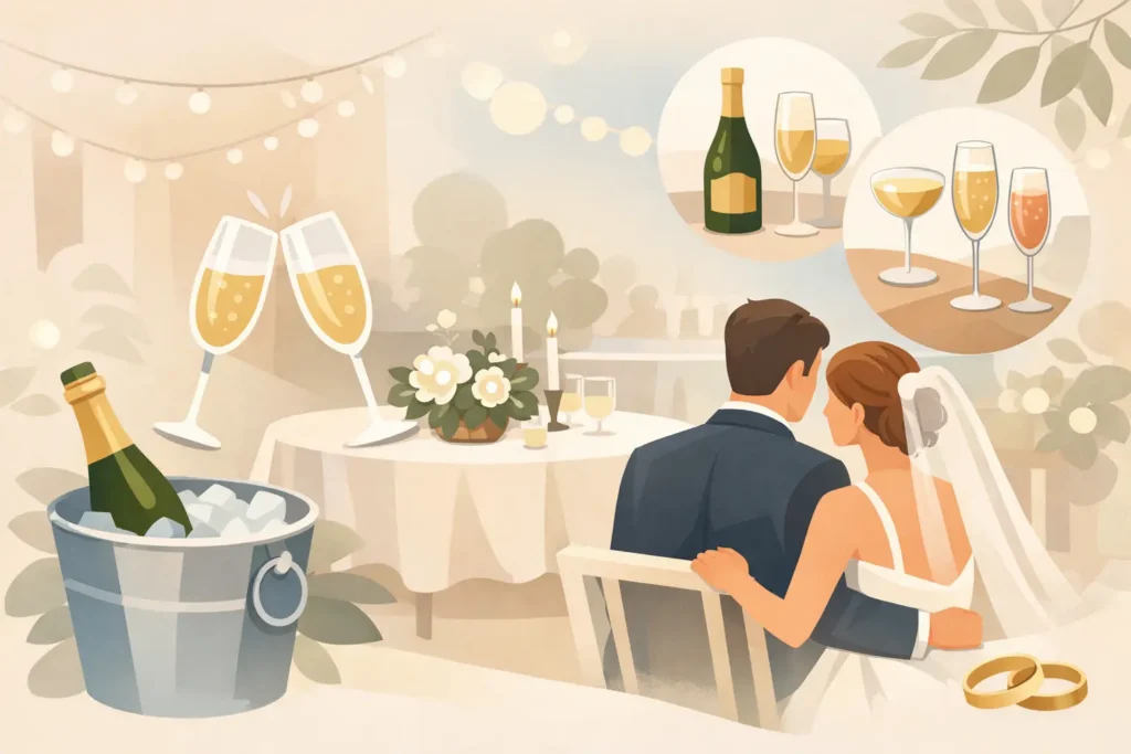 Bollicine per matrimonio intimo: come sceglierle