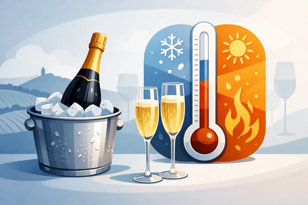 Come servire il Franciacorta alla temperatura