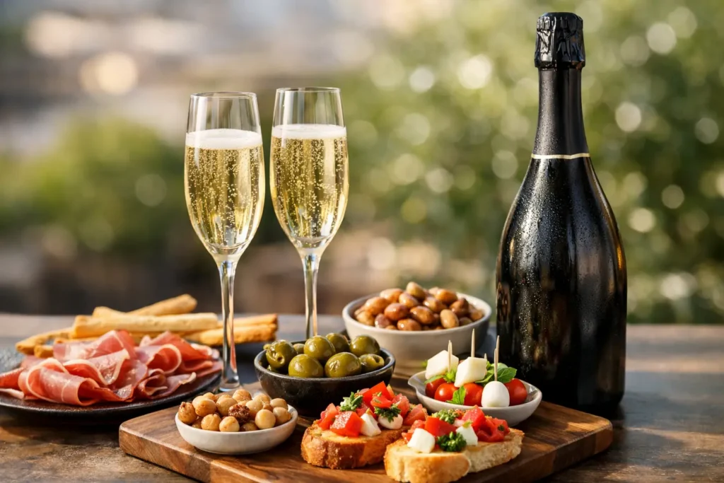 Esempio aperitivo con prosecco premium