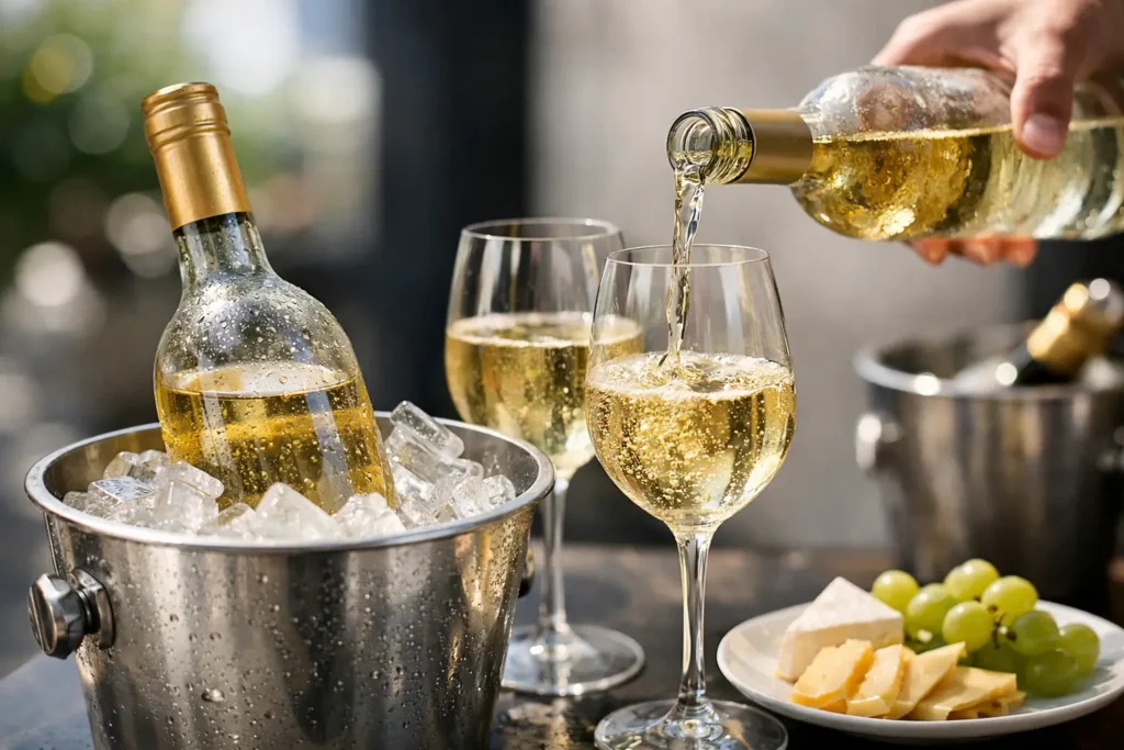 Come servire vino bianco freddo senza errori