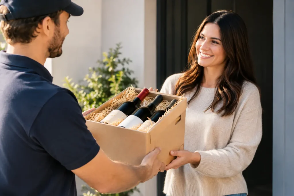 Consegne vino veloci: come ricevere bene
